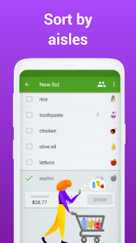 Download Listonic: Grocery List App Pembelian untuk Android tangkapan layar 4
