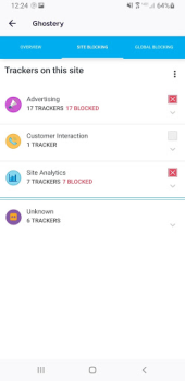 Download Ghostery Privacy Browser Kerja untuk Android tangkapan layar 2