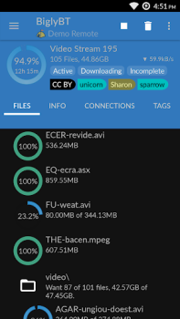 Download BiglyBT, Torrent Downloader Alat untuk Android tangkapan layar 2