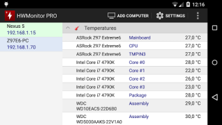 Download HWMonitor PRO Alat untuk Android tangkapan layar 3