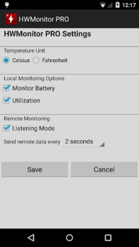 Download HWMonitor PRO Alat untuk Android tangkapan layar 4