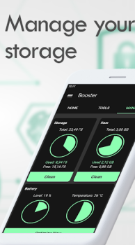 Download Booster for Android: optimizer & cache cleaner Alat untuk Android tangkapan layar 3
