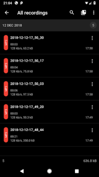Download ASR Voice Recorder Musik dan audio untuk Android tangkapan layar 3