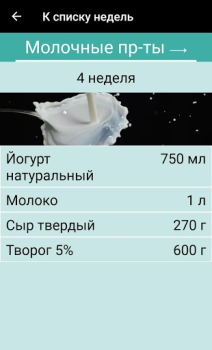 Download Меню на месяц для похудения Makanan dan minuman untuk Android tangkapan layar 4