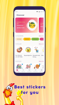 Download New Stickers for WA and WAStickerApps  Love Sosial untuk Android tangkapan layar 2