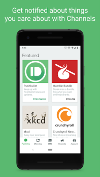 Download Pushbullet: SMS on PC and more Alat untuk Android tangkapan layar 5