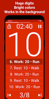 Download Tabata Timer: Interval Timer Kesehatan & Kebugaran untuk Android tangkapan layar 2