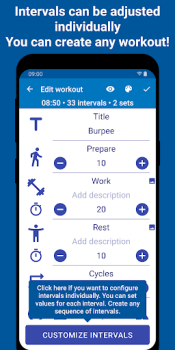 Download Tabata Timer: Interval Timer Kesehatan & Kebugaran untuk Android tangkapan layar 6