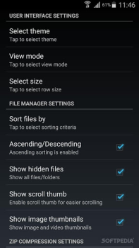 Download AndroZip File Manager Alat untuk Android tangkapan layar 2