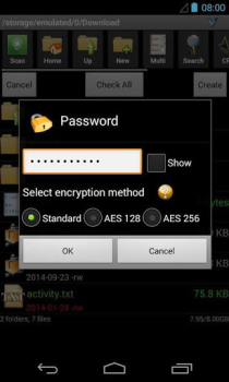 Download AndroZip File Manager Alat untuk Android tangkapan layar 3