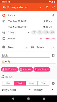 Download aCalendar - your calendar Kerja untuk Android tangkapan layar 6