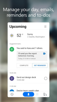 Download Microsoft Cortana Kerja untuk Android tangkapan layar 2