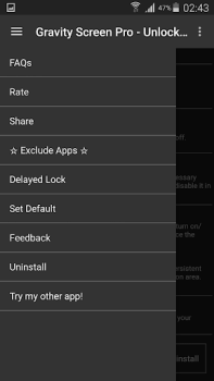 Download Gravity Screen - On/Off Alat untuk Android tangkapan layar 5