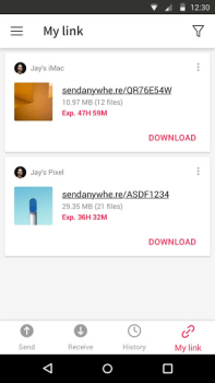 Download Send Anywhere (File Transfer) Kerja untuk Android tangkapan layar 5