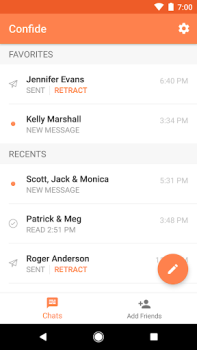 Download Confide - secure messenger Komunikasi untuk Android tangkapan layar 7