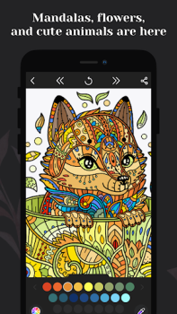 Download Coloring pages: Mandala for me Permainan kasual untuk Android tangkapan layar 3