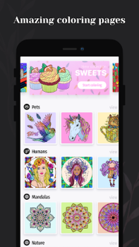 Download Coloring pages: Mandala for me Permainan kasual untuk Android tangkapan layar 6