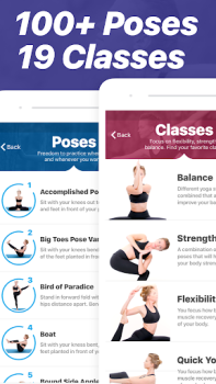 Download Yoga - Poses & Classes Kesehatan & Kebugaran untuk Android tangkapan layar 2