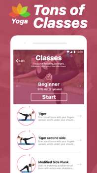 Download Yoga - Poses & Classes Kesehatan & Kebugaran untuk Android tangkapan layar 3