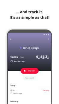 Download Boosted Time Tracker Kerja untuk Android tangkapan layar 4
