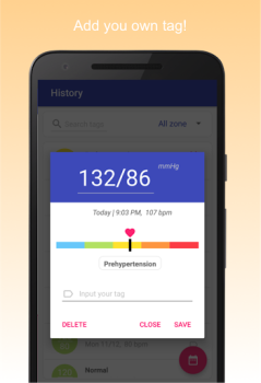 Download Blood Pressure Diary Kesehatan & Kebugaran untuk Android tangkapan layar 4