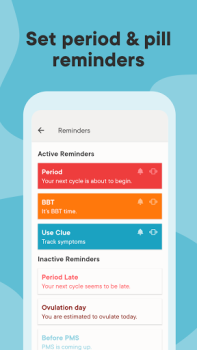 Download Clue Period Tracker & Calendar Kesehatan & Kebugaran untuk Android tangkapan layar 7