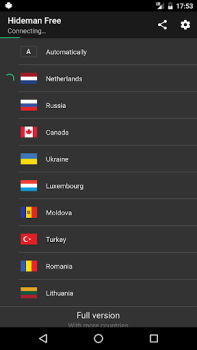 Download Hideman Free VPN Alat untuk Android tangkapan layar 2