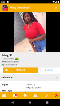 Download KissesOfAfrica Flirt Kencan untuk Android tangkapan layar 4