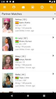 Download KissesOfAfrica Flirt Kencan untuk Android tangkapan layar 7
