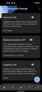 Download Bluetooth Firewall Trial Alat untuk Android tangkapan layar 2