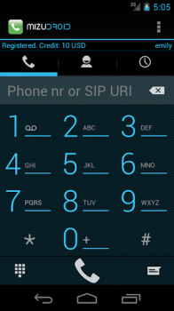 Download MizuDroid SIP VOIP Softphone Komunikasi untuk Android tangkapan layar 3