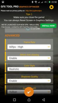 Download GFX Tool Pro for PU Battlegoun Alat untuk Android tangkapan layar 2