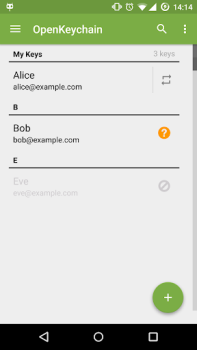 Download OpenKeychain: Easy PGP Komunikasi untuk Android tangkapan layar 2