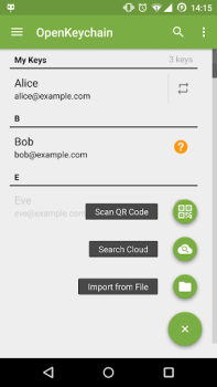 Download OpenKeychain: Easy PGP Komunikasi untuk Android tangkapan layar 3