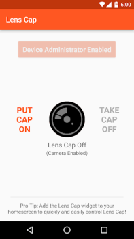 Download Lens Cap - Disable Camera Alat untuk Android tangkapan layar 2