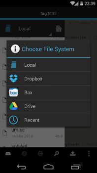 Download DroidEdit (free code editor) Kerja untuk Android tangkapan layar 4