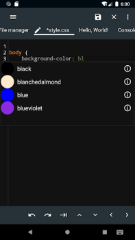 Download WebCode - html, css, js ide Kerja untuk Android tangkapan layar 5