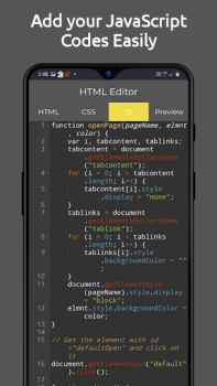 Download HTML Editor - HTML, CSS & JS Kerja untuk Android tangkapan layar 4
