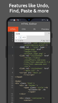 Download HTML Editor - HTML, CSS & JS Kerja untuk Android tangkapan layar 7
