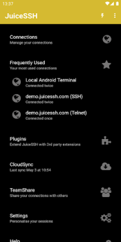 Download JuiceSSH - SSH Client Komunikasi untuk Android tangkapan layar 2