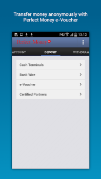 Download Perfect Money Keuangan untuk Android tangkapan layar 4