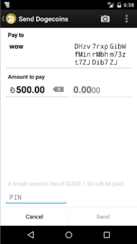 Download Dogecoin Wallet Keuangan untuk Android tangkapan layar 4