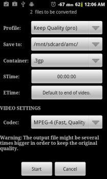 Download Video Converter Android Pemutar & Editor Video untuk Android tangkapan layar 4