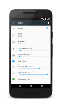 Download PowerLine: Status bar meters Alat untuk Android tangkapan layar 3