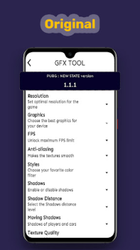 Download GFX tool for pubg new state Alat untuk Android tangkapan layar 2