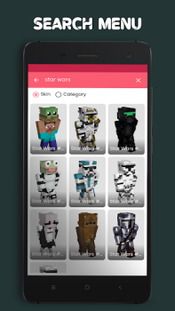 Download Skins for Minecraft PE Personalisasi untuk Android tangkapan layar 6