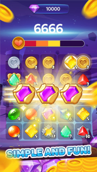 Download Gem Planet Merger - Diamond Winner Permainan kasual untuk Android tangkapan layar 2