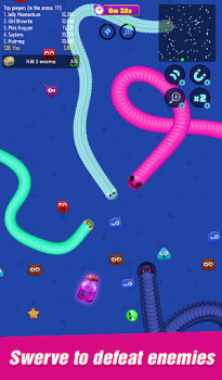 Download Worm.io: Slither Zone Game aksi untuk Android tangkapan layar 5